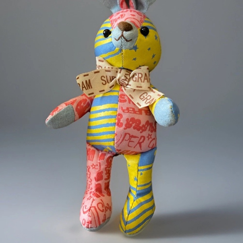 SUPER GRAM Naoko Shinada Jointed Patchwork Bunny Rabbit‎ Keychain Nao's Stuff